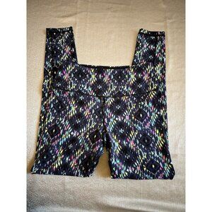 Victoria's Secret Sport Knockout Legging Multi Color Aztec Sz‎ Small Pink Blue